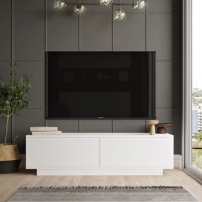 Έπιπλο Τηλεόρασης ArteLibre BRENT Λευκό Μοριοσανίδα 140x35.5x38.2cm-15350047