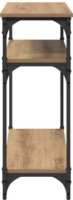 vidaXL Τραπέζι κονσόλας Artisan Oak 75 x 29 x 75 εκ Επεξεργασμένο Ξύλο