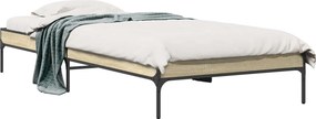 vidaXL Σκελετός Κρεβατιού Sonoma Δρυς 80 x 200 cm Επεξεργασμένο Ξύλο