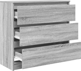 vidaXL Ντουλάπι Γκρι Sonoma 80x35x76 εκ. Επεξεργασμένο Ξύλο