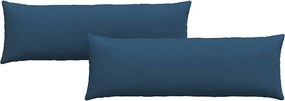 vidaXL Μαξιλάρι Καναπέ 2 pcs Μπλε 120 x 40 cm ύφασμα
