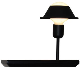 Φωτιστικό Τοίχου HL-3596 2ML 77-4060 Rowan Black Homelighting Μέταλλο,Ξύλο