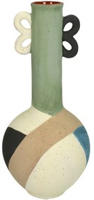 Βάζο ArteLibre Πολύχρωμο Τερακότα 13.8x13.8x30.2cm
