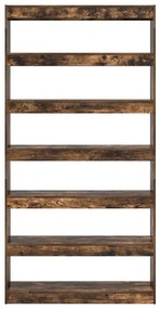 vidaXL Βιβλιοθήκη Καφέ 100 x 30 x 198 εκ. Επεξεργασμένο ξύλο
