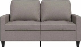 vidaXL Καναπές Διθέσιος Taupe 120 εκ. Υφασμάτινος