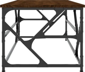 vidaXL Τραπεζάκι Σαλονιού Καφέ Δρυς100x50x40 εκ. Επεξεργασμένο Ξύλο