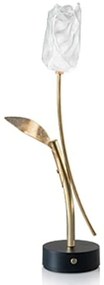 Φωτιστικό Επιτραπέζιο Επαναφορτιζόμενο Tulip 15x8,5x38cm Dim Led 150lm 1,3W 3000K Black-Gold Slamp