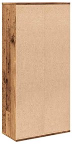 vidaXL Βιβλιοθήκη Όψη Παλαιού Ξύλου 50x25x104 εκ