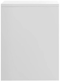 vidaXL Κομοδίνα 2 τεμ. Γυαλιστερό Λευκό 40x30x40 εκ. από Μοριοσανίδα