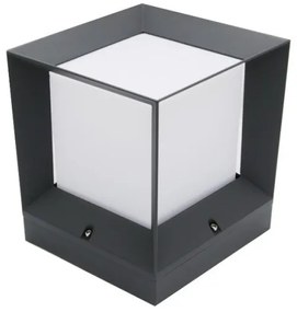 Επιδαπέδιο Φωτιστικό Ε27 Ανθρακί IP 44 27x22x22cm 9-7321 Lumen -9-7321-Ανθρακί 9-7321