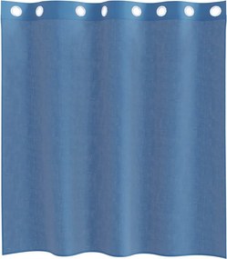 vidaXL Voile κουρτίνες με ροδέλες 2 τεμάχια Μπλε Ρουά