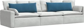 vidaXL Μαξιλάρι Καναπέ 2 τμχ. Βελούδο Μπλε 120 x 40 cm