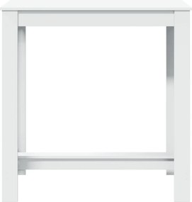 vidaXL Τραπέζι Μπαρ Λευκό 102x50x103,5εκ. Επεξεργ. Ξύλο