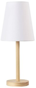 Επιτραπέζιο Φωτιστικό TF176731TNW White & Natural Wood, Fabric