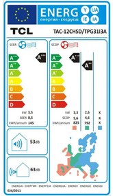 Κλιματιστικό Inverter TCL T-PRO TAC-12CHSD/TPG31I3A, 12000 BTU, A++/A+++, 22 dB, WiFi, I Feel, 3D Airflow, Λευκό