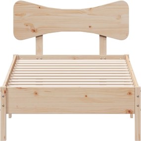 vidaXL Σκελετός Κρεβατιού Χωρίς Στρώμα 100x200 εκ. Μασίφ Πεύκο