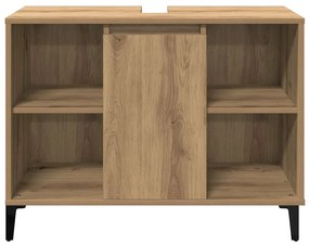 vidaXL Ντουλάπι Νιπτήρα τεχνίτης Δρυς 80 x 33 x 60 εκ.