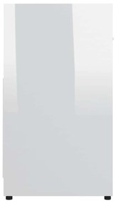 vidaXL Ντουλάπι Νιπτήρα Γυαλιστερό Λευκό 60 x 33 x 61 εκ. Επεξ. Ξύλο