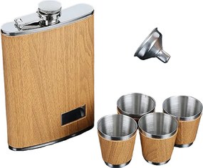 Σετ φλασκί ποτού με ποτήρια - JH-5 - 270805