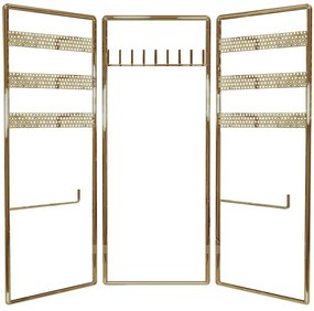 Βάση Κοσμημάτων 498HFT1116 40x4x45cm Gold Aberto Design Metal