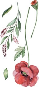 Αυτοκόλλητα Τοίχου Ango Poppies 59180