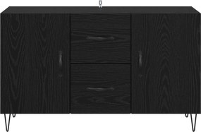 vidaXL Πλαϊνό γραφείο Μαύρη Οξυά 100 x 36 x 60 εκ. Επεξεργασμένο Ξύλο