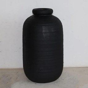 Βάζο Κεραμικό 752-20264 25x25x42.5cm Black Estheti Home κεραμικο