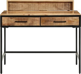 vidaXL Τραπέζι κονσόλας με συρτάρι Καφέ 100 x 55 x 89.5 εκ.