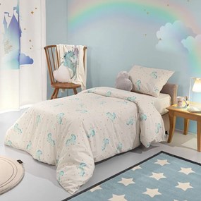 Σεντόνια Παιδικά Pinto (Σετ 3τμχ) Aqua Saint Clair Μονό 165x250cm 100% Βαμβάκι