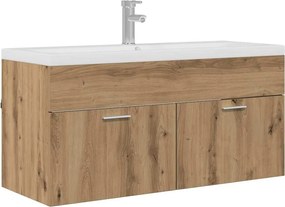 vidaXL Ντουλάπι Μπάνιου Επιτοίχιο Artisan Oak 100 x 38,5 x 46 cm