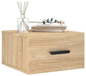 vidaXL Κομοδίνα Επιτοίχια 2 τεμ. Sonoma Δρυς 35 x 35 x 20 εκ.