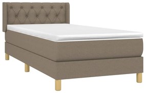 ΚΡΕΒΑΤΙ BOXSPRING ΜΕ ΣΤΡΩΜΑ TAUPE 80X200 ΕΚ. ΥΦΑΣΜΑΤΙΝΟ 3130469