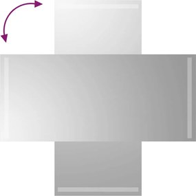 vidaXL Καθρέφτης Μπάνιου με LED 40x90 εκ.