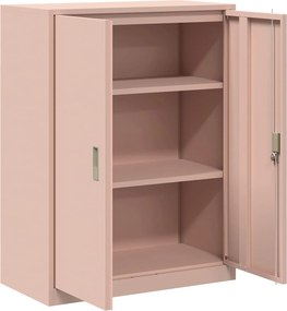 vidaXL Ντουλάπι αποθήκευσης Ροζ 80 x 40 x 105 εκ Ατσάλι