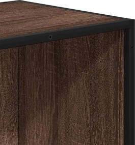 vidaXL Βιβλιοθήκη Καφέ Δρυς 80,5x35x76 εκ. Επεξεργασμένο Ξύλο