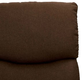 vidaXL Πολυθρόνα Μασάζ με Ανύψωση Σκούρο Καφέ Υφασμάτινη