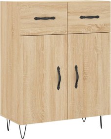 vidaXL Ντουλάπι Sonoma Δρυς 69,5 x 34 x 90 εκ. από Επεξεργασμένο Ξύλο