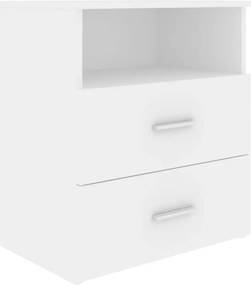 vidaXL Κομοδίνο Λευκό 50 x 32 x 60 εκ.