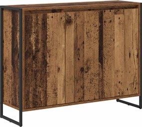vidaXL Βοηθητικό ντουλάπι Παλιό Ξύλο 96,5 x 30 x 75 εκ