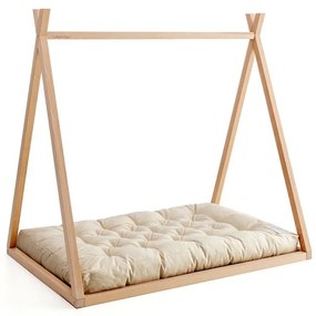 Nuvola Premium Κρεβατι / Σκηνη Montessori Μπεζ Μπεζ 88x138-168x132cm