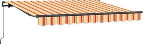 vidaXL Σκηνίτσα Αναδιπλούμενη Κίτρινο 350 x 200 cm ύφασμα