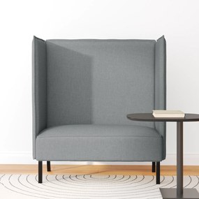 vidaXL Καναπές με ψηλή πλάτη  Ανοιχτό γκρι 109x56x121 cm Ύφασμα