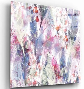 Πίνακας Γυάλινος 231MDF1816 80x80cm Multi Wallity Τετράγωνοι Glass
