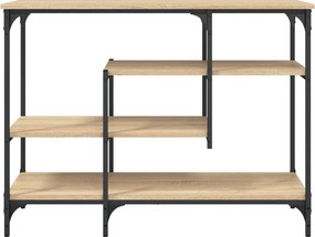 vidaXL Τραπέζι Κονσόλα με Ράφια Sonoma Δρυς 100 x 35 x 75 εκ.