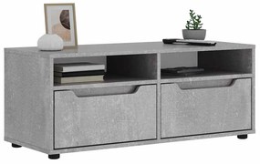 vidaXL ντουλάπι τηλεόρασης VISNES Γκρι μπετόν 100x40x38 cm