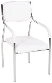 ΚΑΡΕΚΛΑ OBERON ΓΡΑΦΕΙΟΥ HM1018.02 ΑΣΠΡΟ PU 52x56x87 Y εκ.