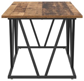 vidaXL Τραπεζάκι σαλονιού από παλιό ξύλο 100x50x40 εκ. από συσκευασμένο ξύλο και μέταλλο