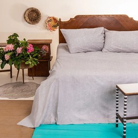 Σεντόνι Romantic Urban Line Mixology Grey Melinen Μονό 170x270cm 100% Cotton