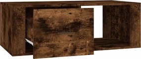 vidaXL Τραπεζάκι Σαλονιού Καπνιστή Δρυς 100x50,5x35εκ.Επεξεργασμ. Ξύλο