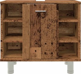 vidaXL Ντουλάπι Νιπτήρα Παλιό Ξύλο 60 x 32 x 53,5 εκ. Μοριοσανίδα